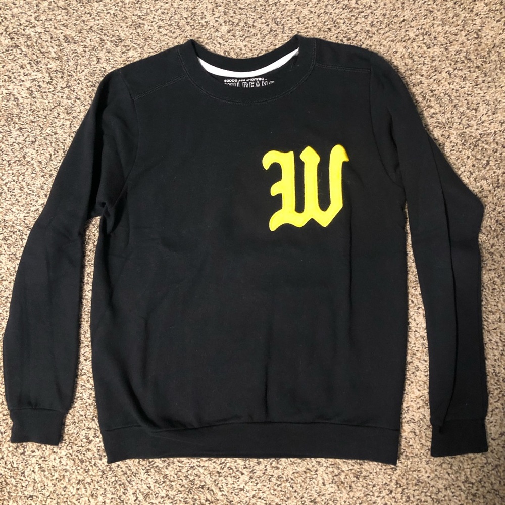 Wildfang black W crewneck sweatshirt